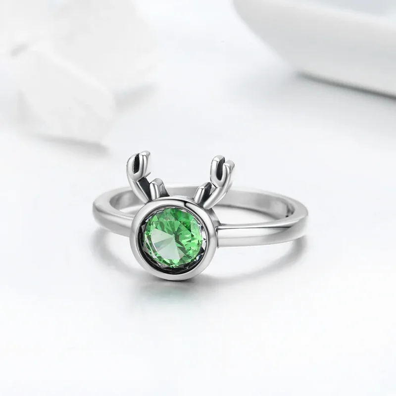 (image for) Silver Cute Antlers Ring - PANDORA Style - SCR244 - View 4