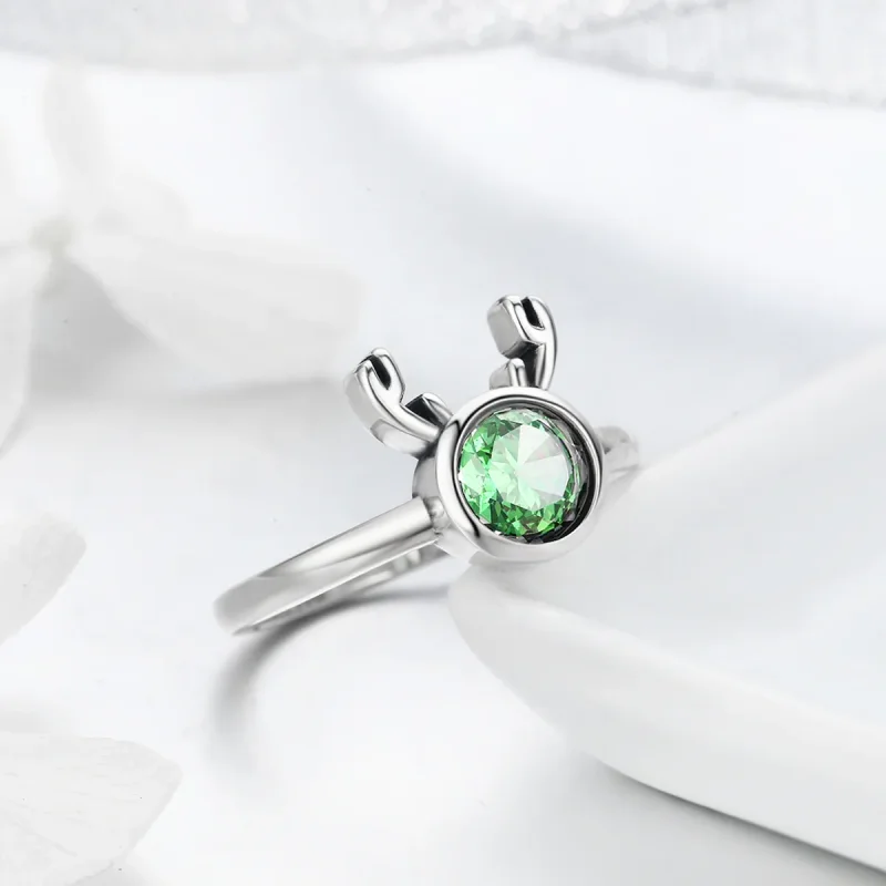 (image for) Silver Cute Antlers Ring - PANDORA Style - SCR244 - View 5