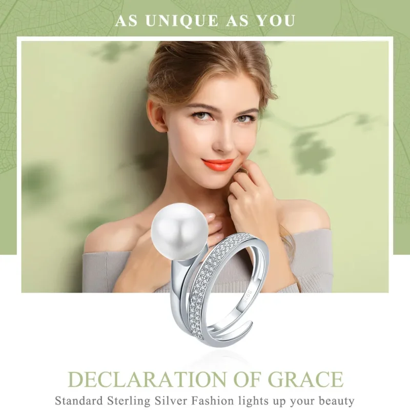 (image for) Silver Declaration of Grace Ring - PANDORA Style - SCR231 - View 2
