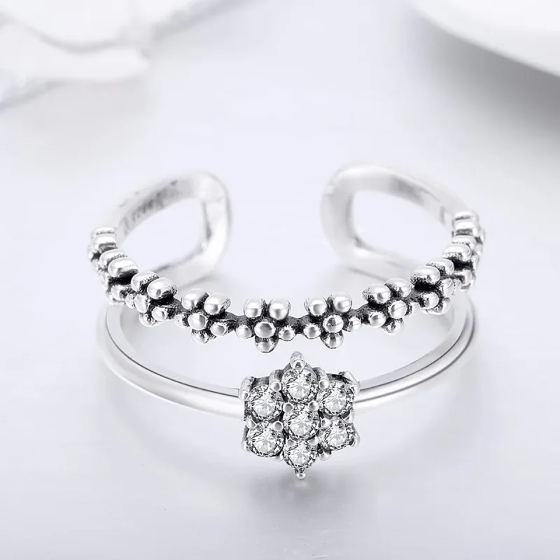 (image for) Silver Elegant Temperament Ring - PANDORA Style - SCR428 - View 2