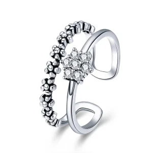 (image for) Silver Elegant Temperament Ring - PANDORA Style - SCR428