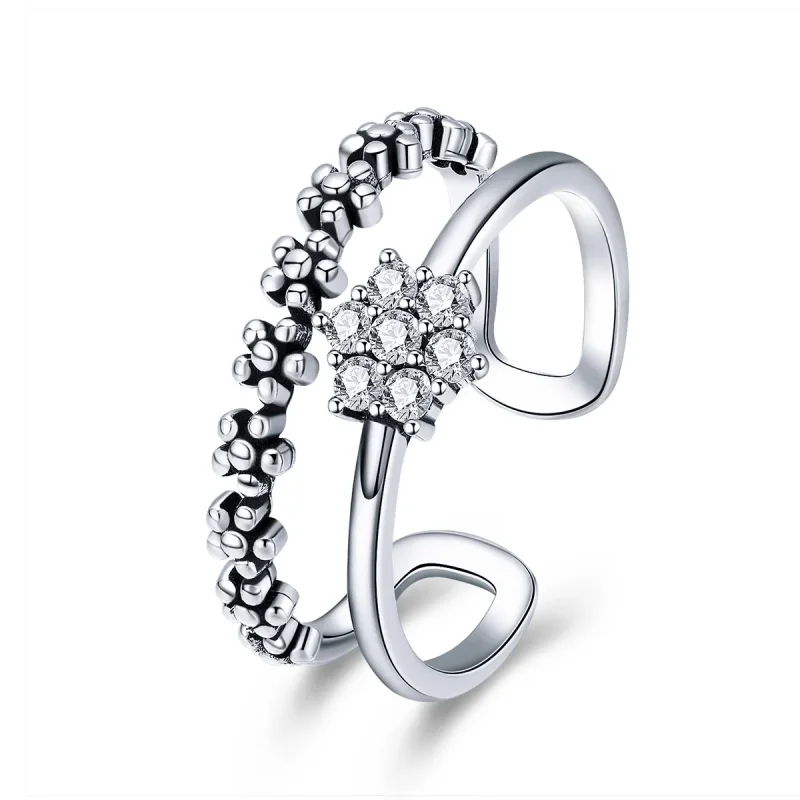 (image for) Silver Elegant Temperament Ring - PANDORA Style - SCR428 - Product Image