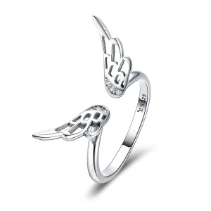 (image for) Silver Elf Wings Ring - PANDORA Style - SCR457
