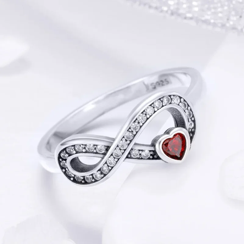(image for) Silver Enduring Heart Ring - PANDORA Style - SCR415 - View 3