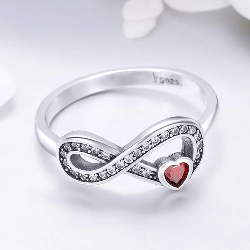 (image for) Silver Enduring Heart Ring - PANDORA Style - SCR415 - View 4