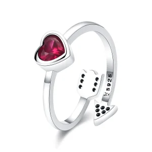 (image for) Silver Fall In Love Ring - PANDORA Style - SCR436