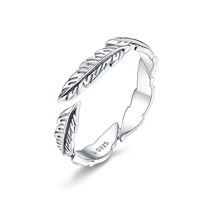 (image for) Silver Feather Ring - PANDORA Style - SCR517 - Product Image