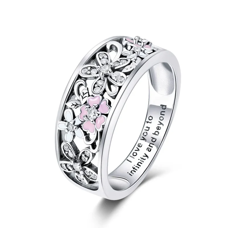 (image for) Silver Flower Dance Ring - PANDORA Style - SCR390 - Product Image