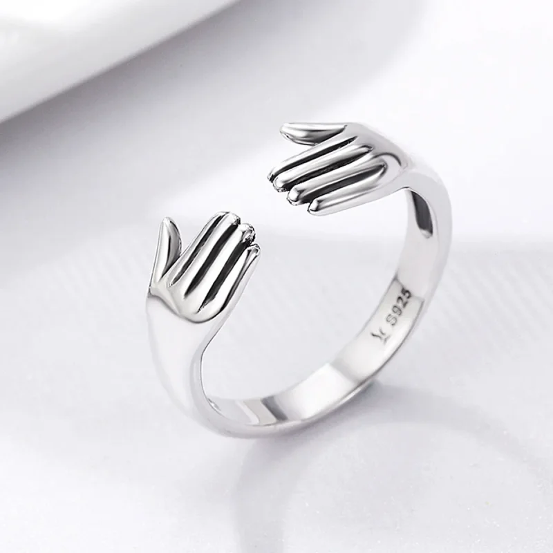 (image for) Silver Give Me A Hug Ring - PANDORA Style - SCR136 - View 4