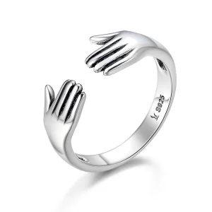 (image for) Silver Give Me A Hug Ring - PANDORA Style - SCR136