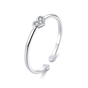 (image for) Silver Heart of Lady Ring - PANDORA Style - SCR491