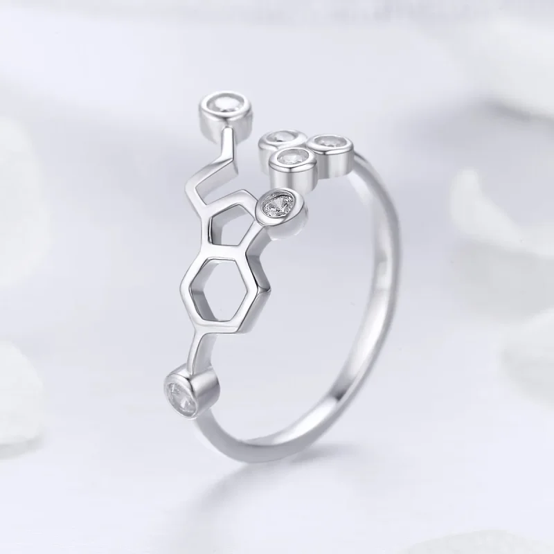 (image for) Silver Honeycomb Ring - PANDORA Style - SCR433 - View 2