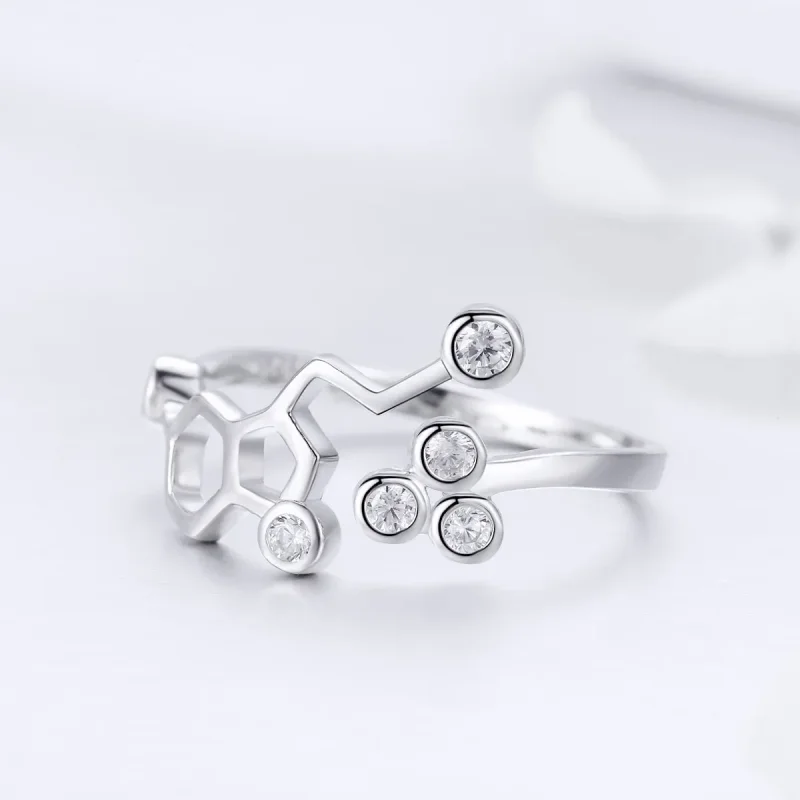 (image for) Silver Honeycomb Ring - PANDORA Style - SCR433 - View 3