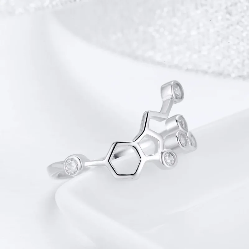 (image for) Silver Honeycomb Ring - PANDORA Style - SCR433 - View 4
