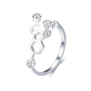 (image for) Silver Honeycomb Ring - PANDORA Style - SCR433