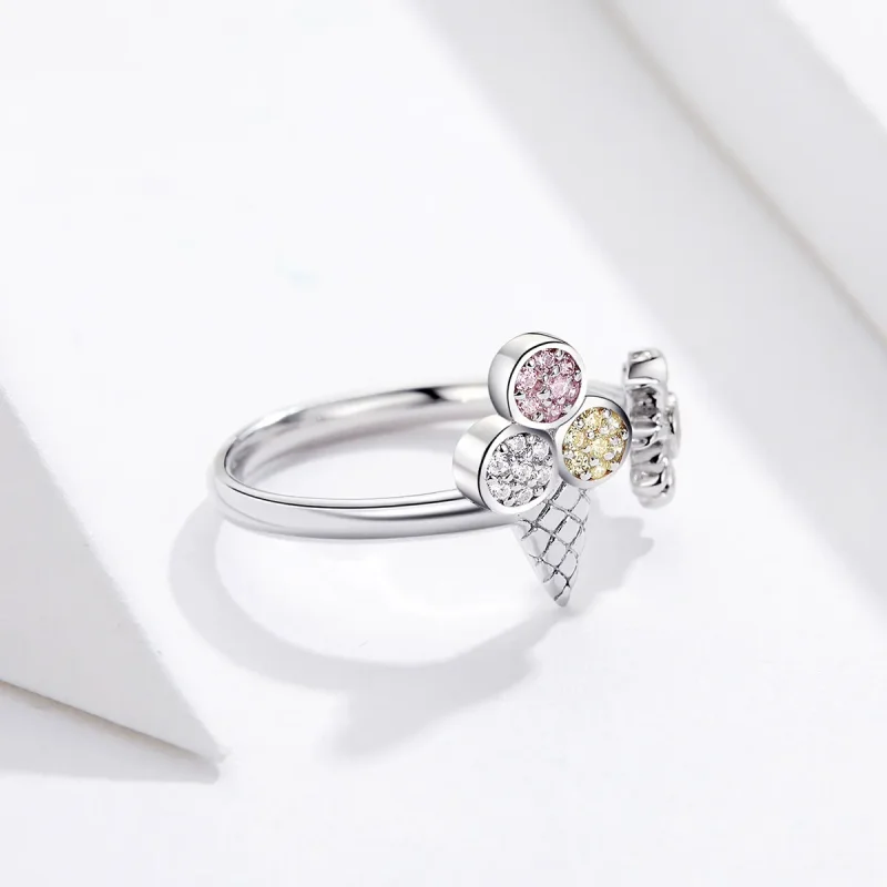 (image for) Silver Ice Cream Ring - PANDORA Style - SCR529 - View 2