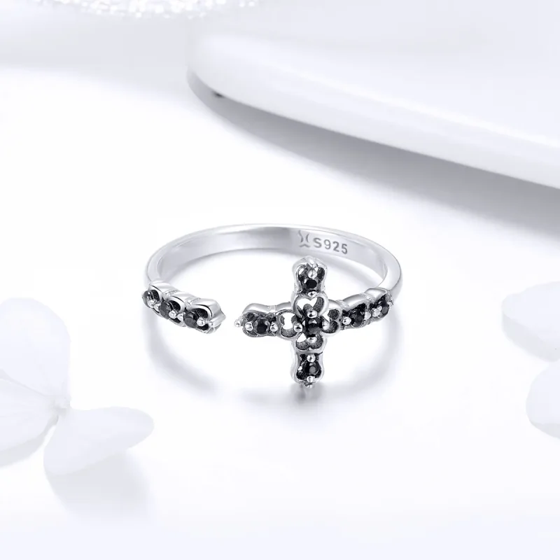 (image for) Silver Light of The Cross Ring - PANDORA Style - SCR447 - View 3