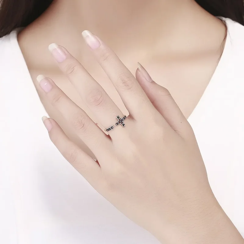 (image for) Silver Light of The Cross Ring - PANDORA Style - SCR447 - View 5