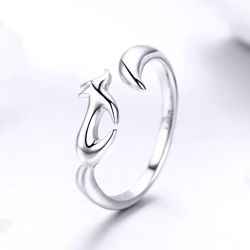 (image for) Silver Little Fox Ring - PANDORA Style - SCR478 - View 2