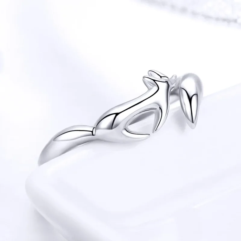 (image for) Silver Little Fox Ring - PANDORA Style - SCR478 - View 4