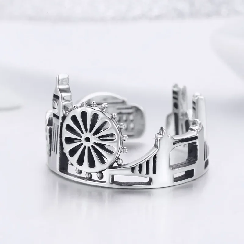 (image for) Silver London Ring - PANDORA Style - SCR474 - View 4