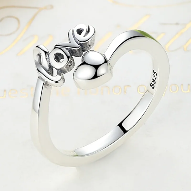 (image for) Silver Love For You Ring - PANDORA Style - SCR024 - View 2