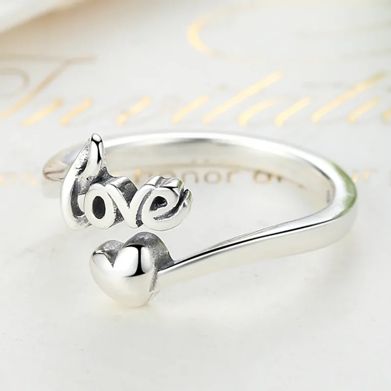 (image for) Silver Love For You Ring - PANDORA Style - SCR024 - View 3