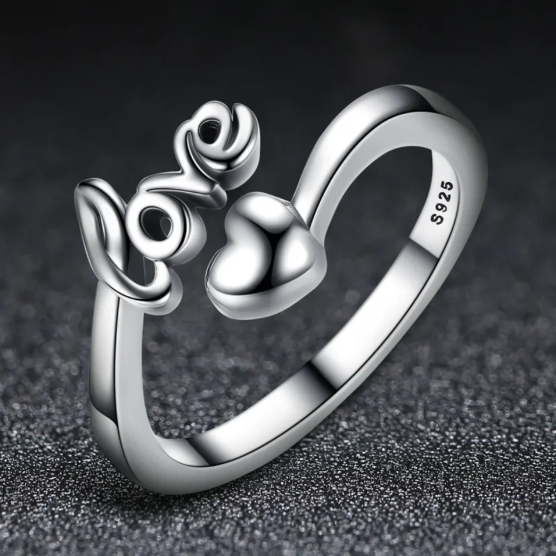 (image for) Silver Love For You Ring - PANDORA Style - SCR024 - View 4
