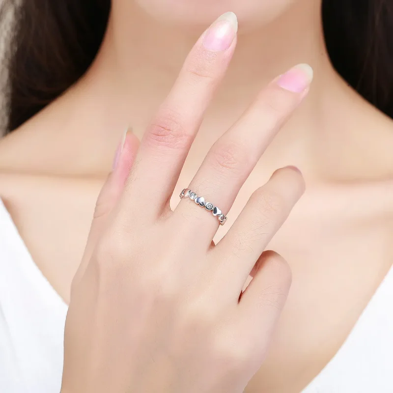 (image for) Silver My Heart Is Bright Ring - PANDORA Style - SCR164 - View 7