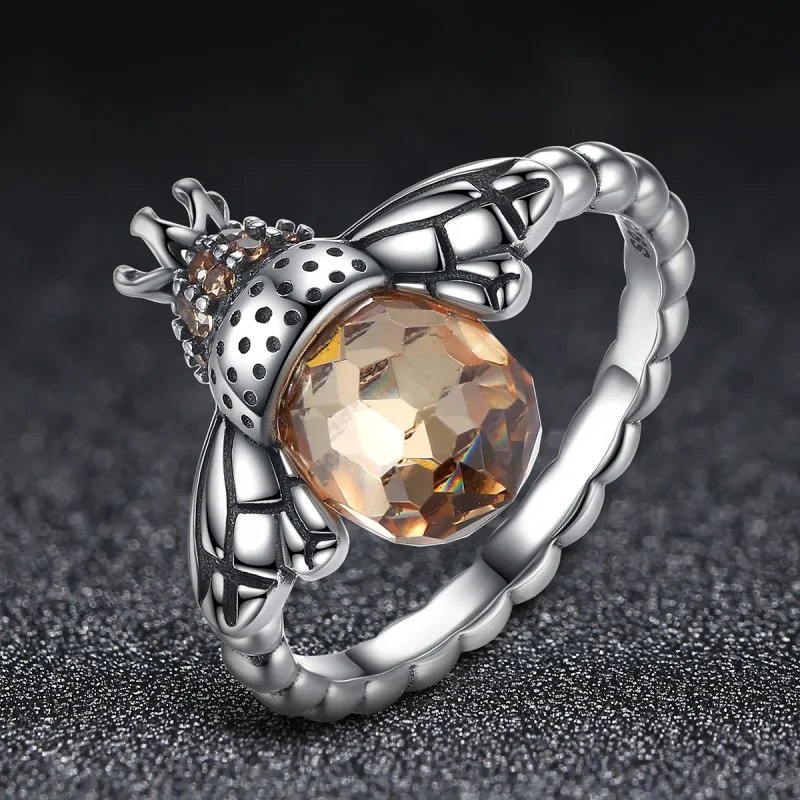 (image for) Silver Queen Bee Ring - PANDORA Style - SCR025 - View 4