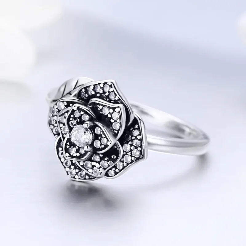 (image for) Silver Rose Love Ring - PANDORA Style - SCR382 - View 3