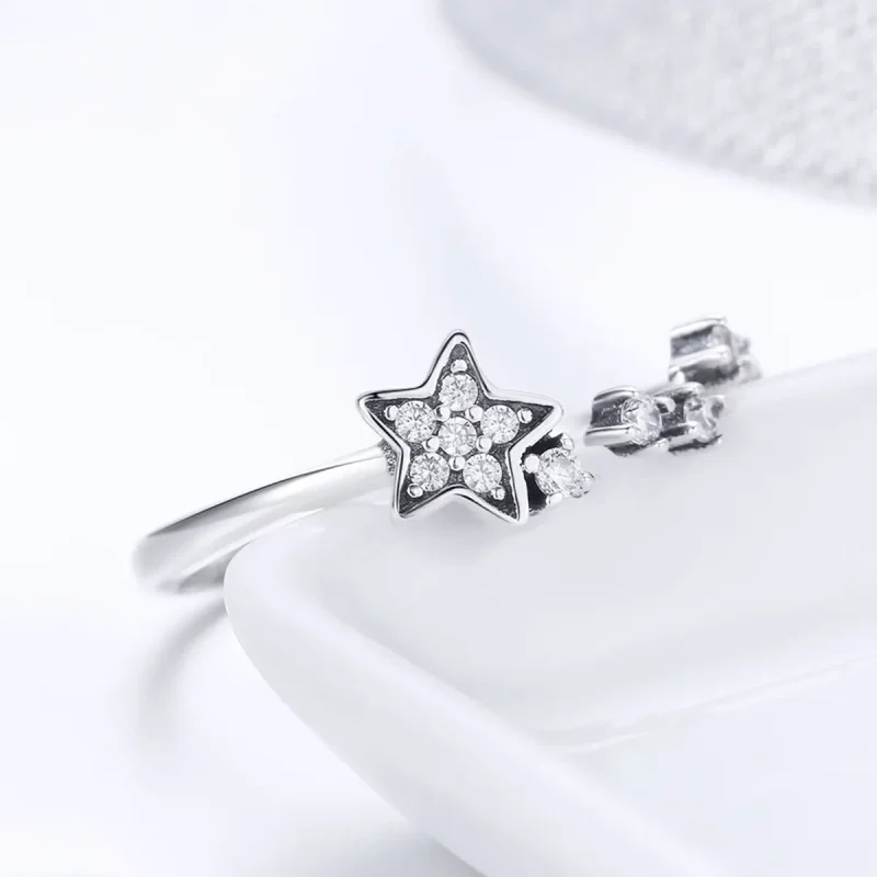 (image for) Silver Secret of Stars Ring - PANDORA Style - SCR440 - View 4