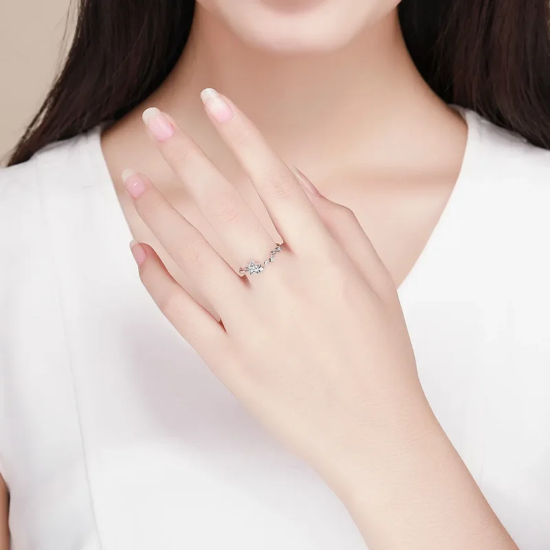 (image for) Silver Secret of Stars Ring - PANDORA Style - SCR440 - View 5