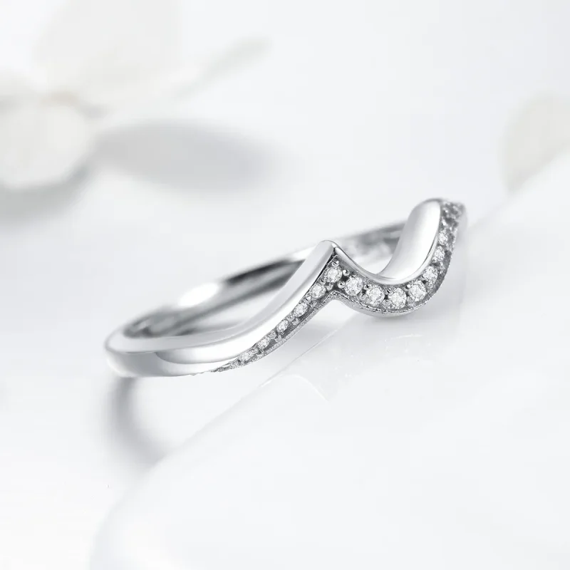 (image for) Silver Sharp Ring - PANDORA Style - SCR469 - View 3