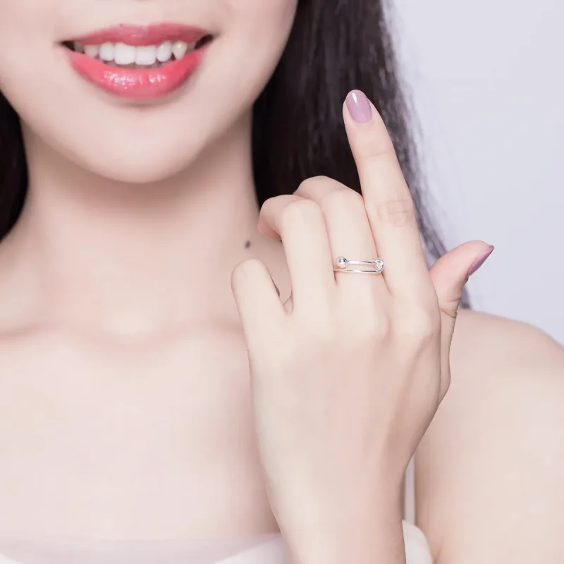 (image for) Silver Simple Ring - PANDORA Style - SCR520 - View 5