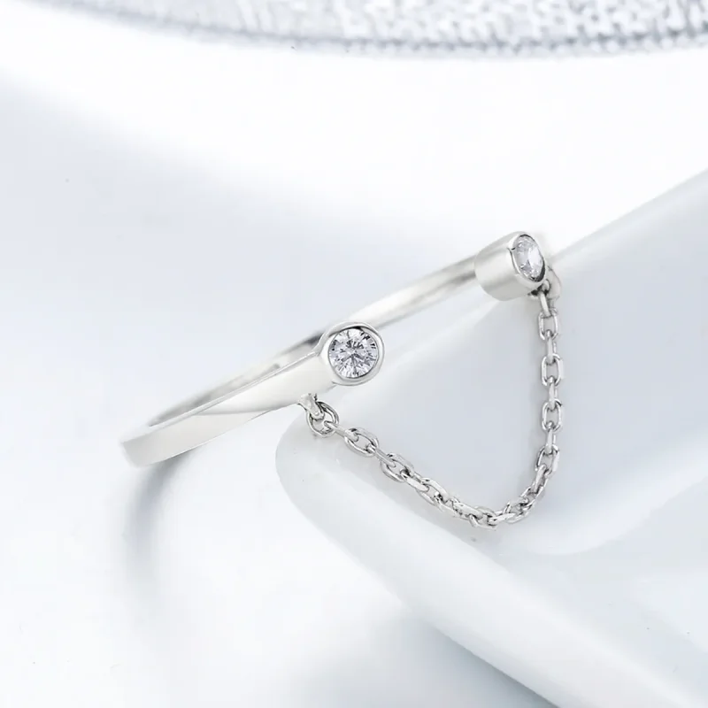 (image for) Silver Smile Face Ring - PANDORA Style - SCR216 - View 6