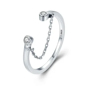 (image for) Silver Smile Face Ring - PANDORA Style - SCR216
