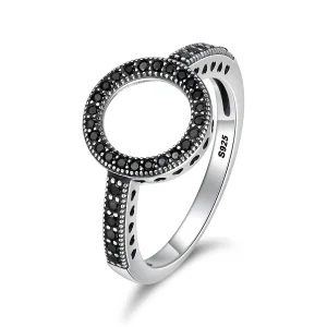 (image for) Silver Sparkling Halo Ring - PANDORA Style - SCR112