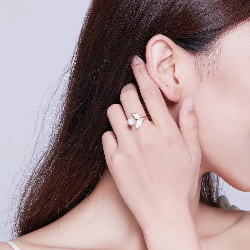 (image for) Silver Sparkling Mermaid Ring - PANDORA Style - SCR286 - View 6