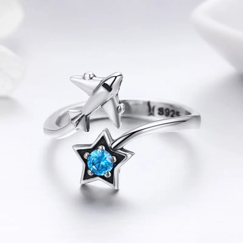 (image for) Silver Star Tours Ring - PANDORA Style - SCR322 - View 5