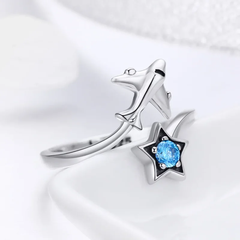 (image for) Silver Star Tours Ring - PANDORA Style - SCR322 - View 6