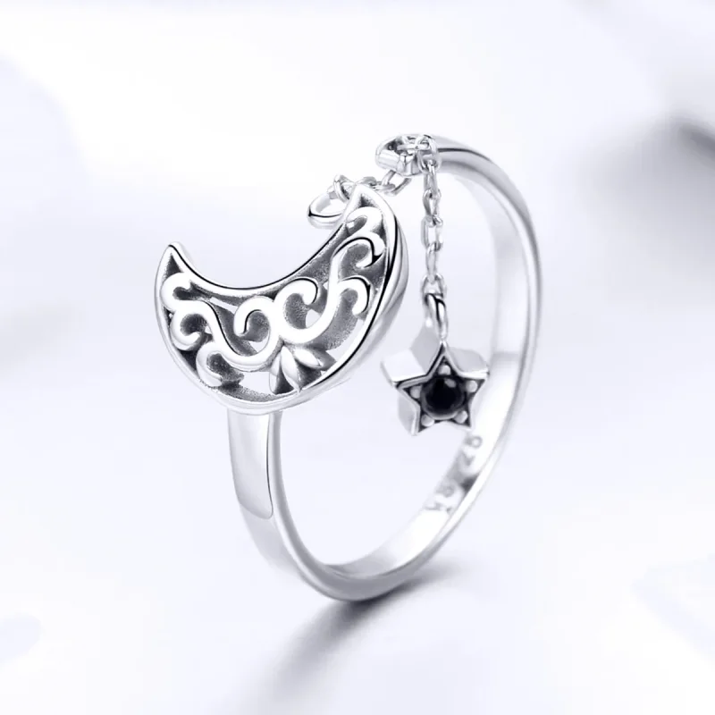 (image for) Silver Starlight Moon Ring - PANDORA Style - SCR479 - View 2
