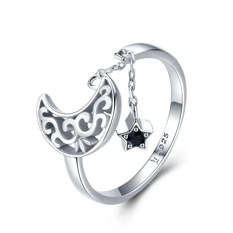 (image for) Silver Starlight Moon Ring - PANDORA Style - SCR479 - Product Image