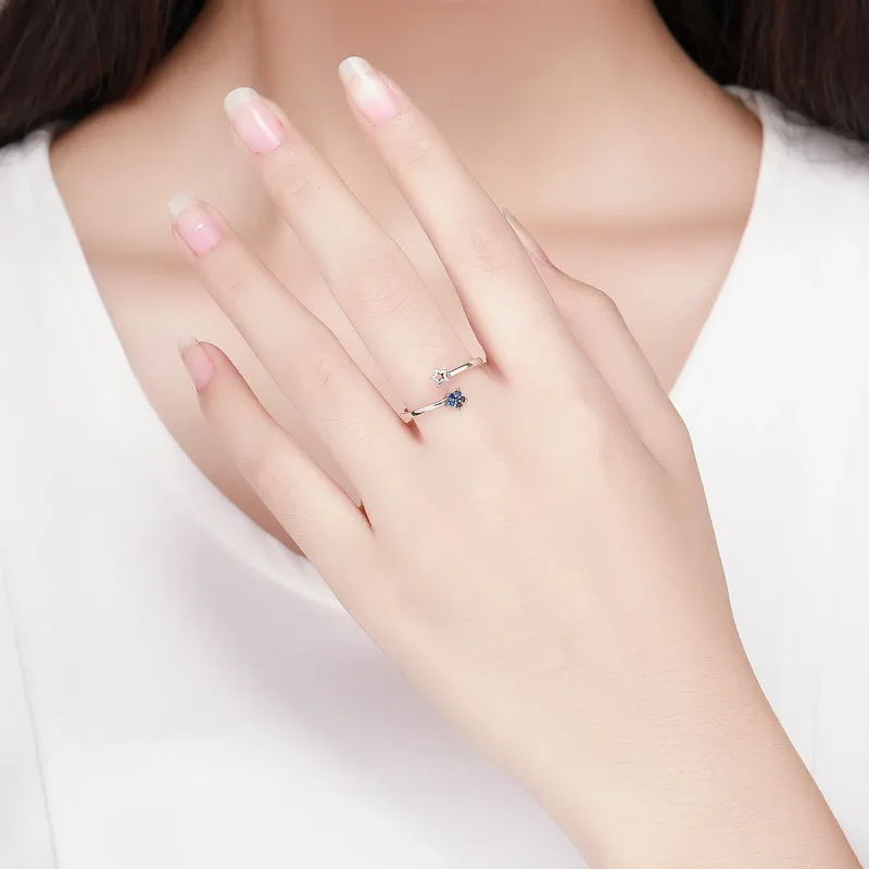 (image for) Silver Starry Sky Ring - PANDORA Style - SCR437 - View 6