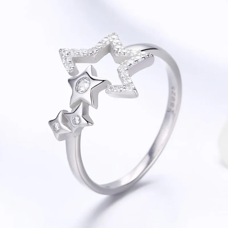 (image for) Silver Star's Waitting Ring - PANDORA Style - SCR452 - View 2