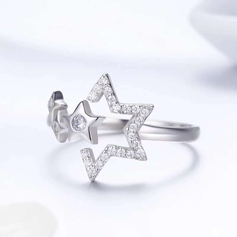 (image for) Silver Star's Waitting Ring - PANDORA Style - SCR452 - View 3