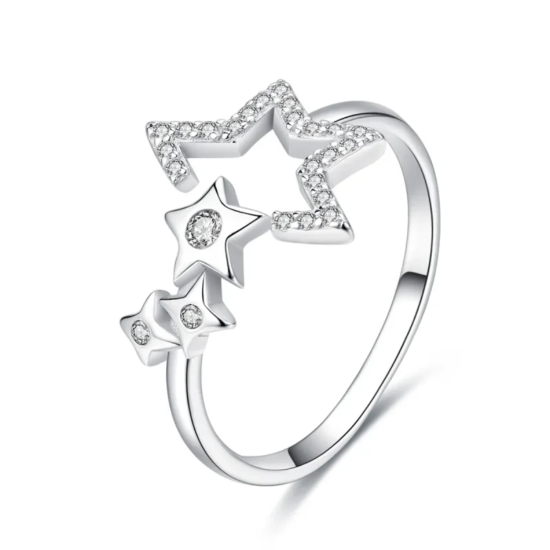 (image for) Silver Star's Waitting Ring - PANDORA Style - SCR452 - Product Image