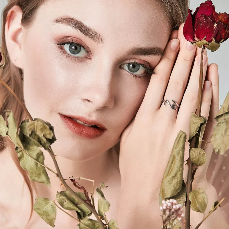 (image for) Silver Sticky Cat Ring - PANDORA Style - SCR220 - View 2