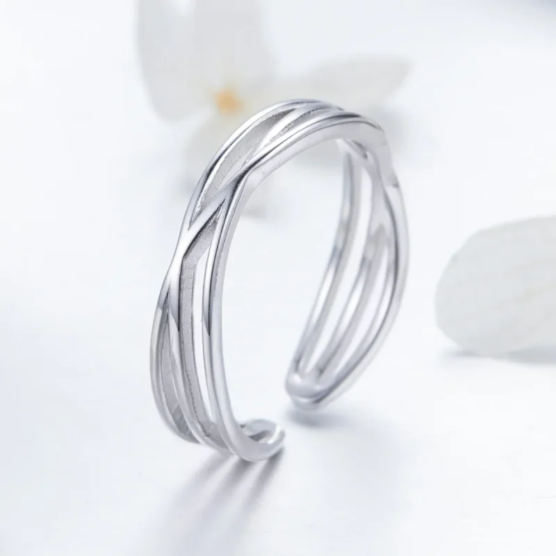 (image for) Silver Time Travel Ring - PANDORA Style - SCR483 - View 2
