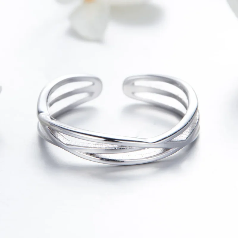 (image for) Silver Time Travel Ring - PANDORA Style - SCR483 - View 3